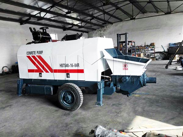 small trailer concrete pump