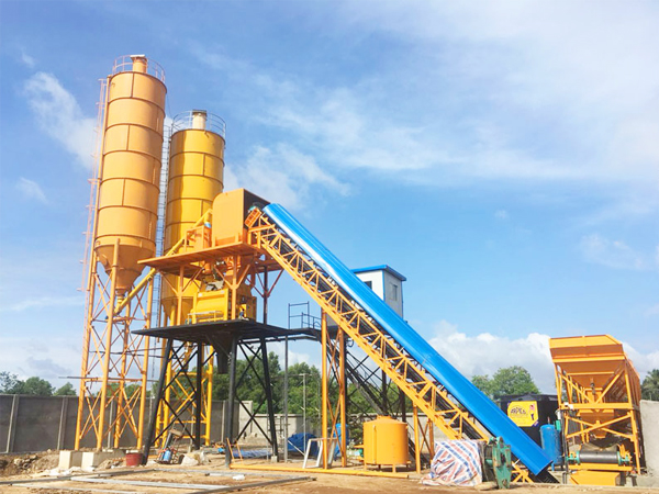 HZS90 ready mix concrete plant