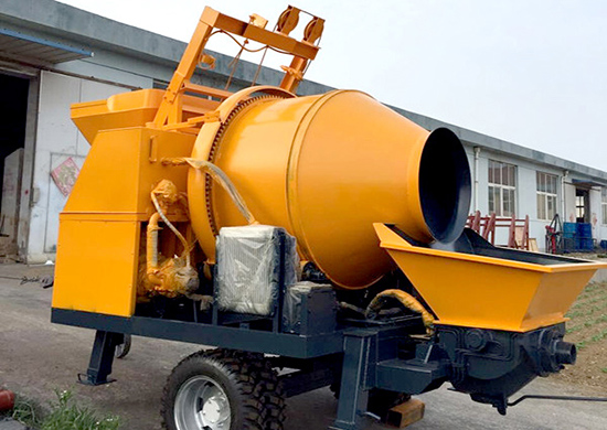 Concrete mixer pump