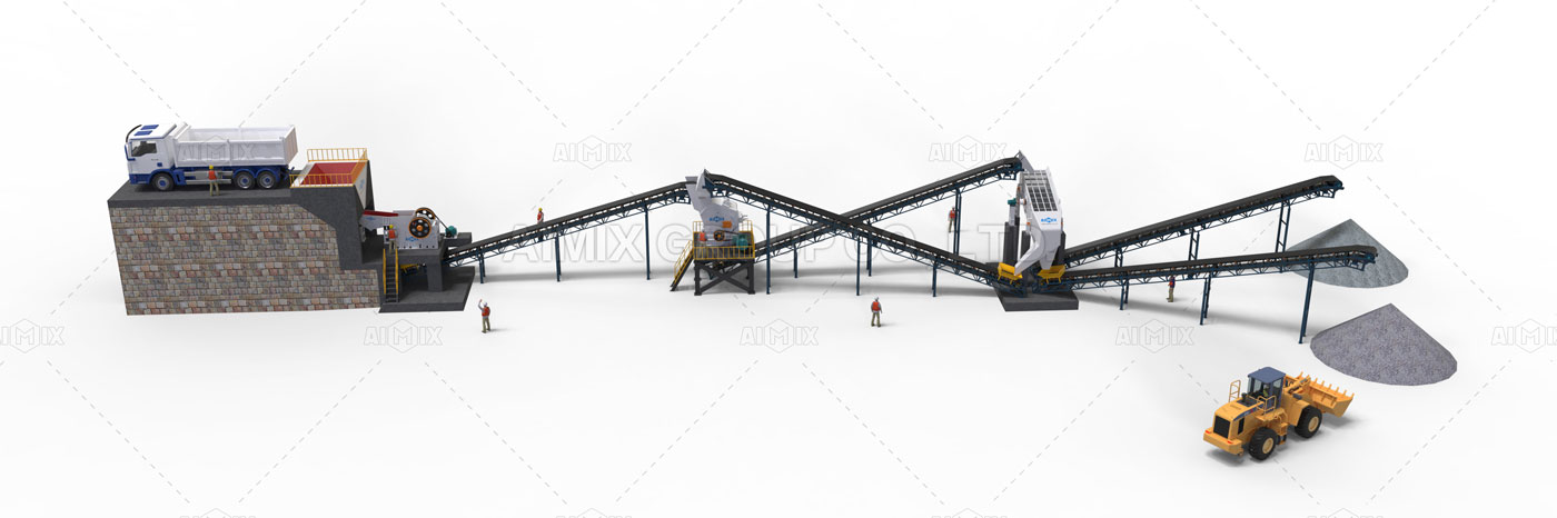 200tph crusher plant used for crushing granite