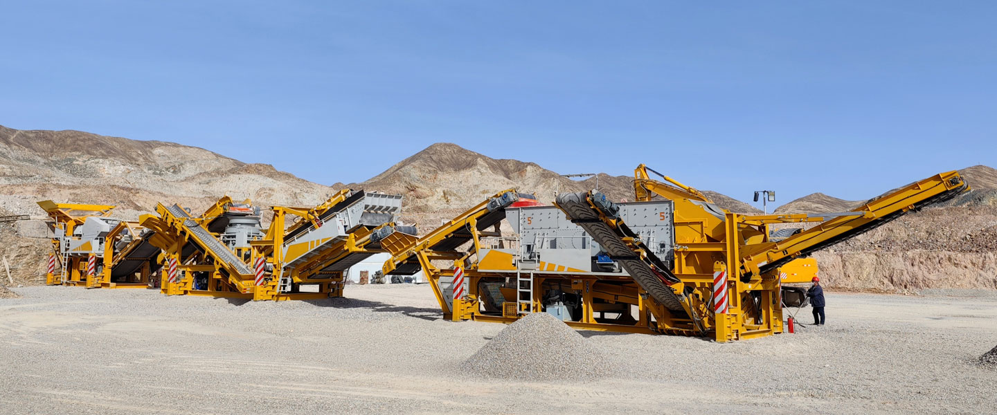 Stone crusher lokasi konstruksi