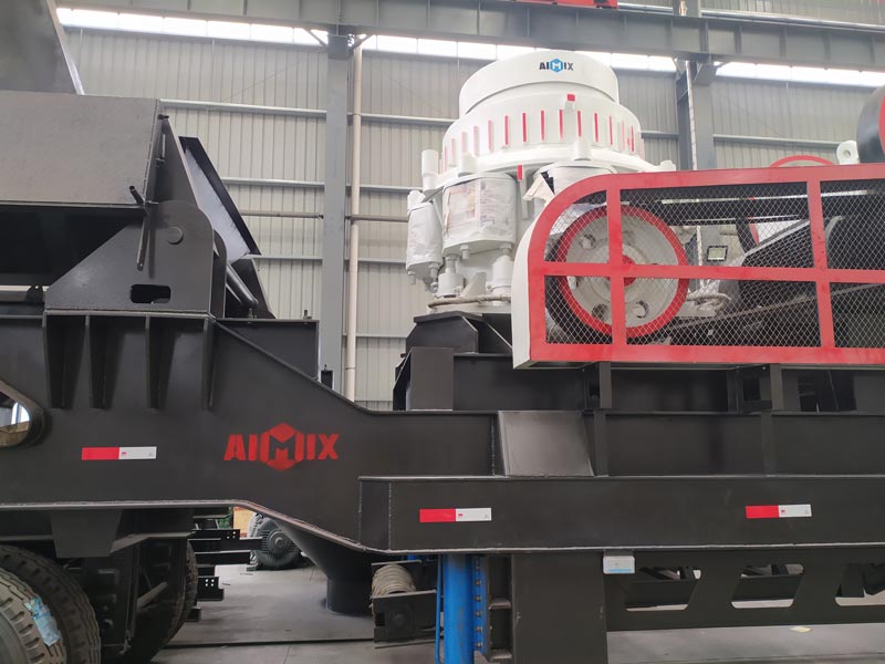 AIMIX mobile limestone crusher plant