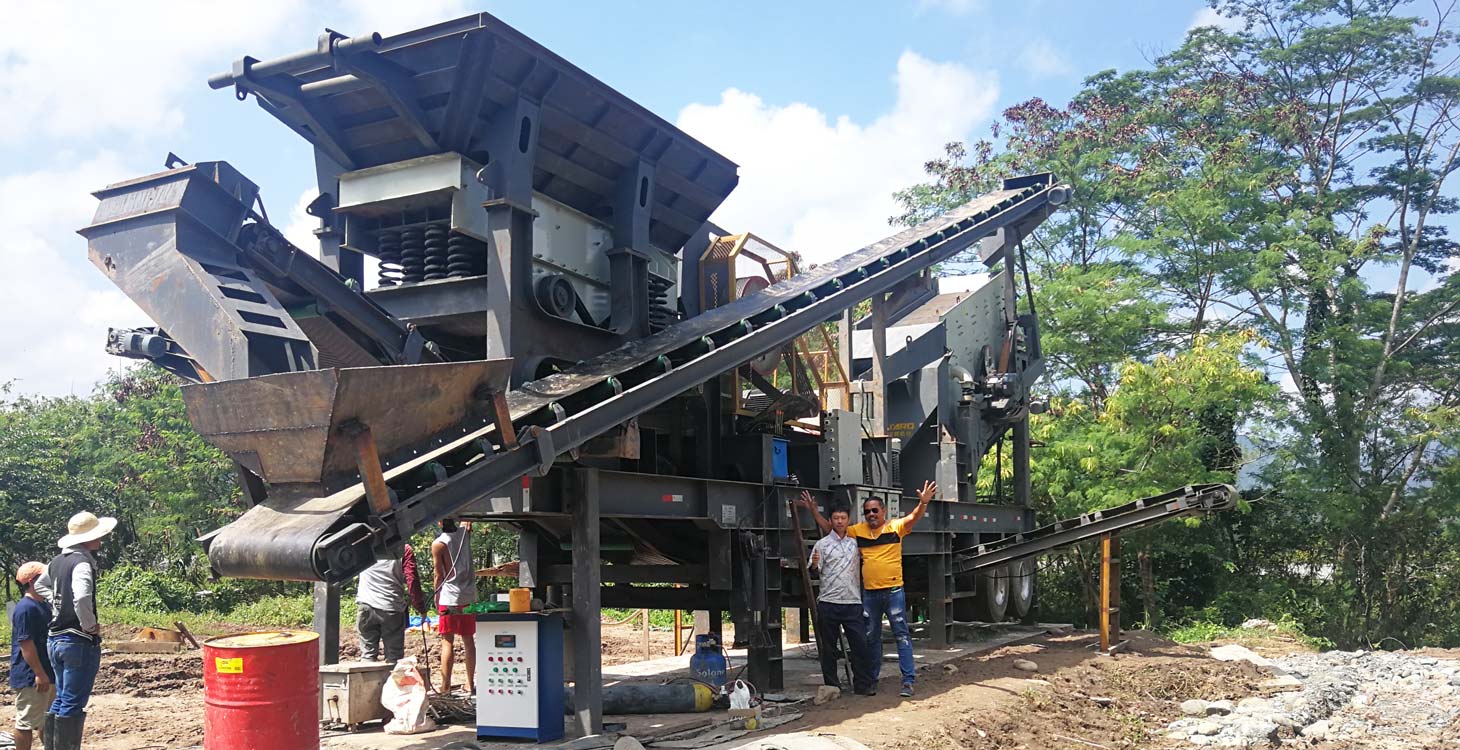 Mobile Stone Crushing Plant On site in The Philippines