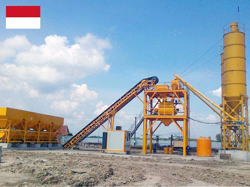 Concrete batching plant in Indonesia