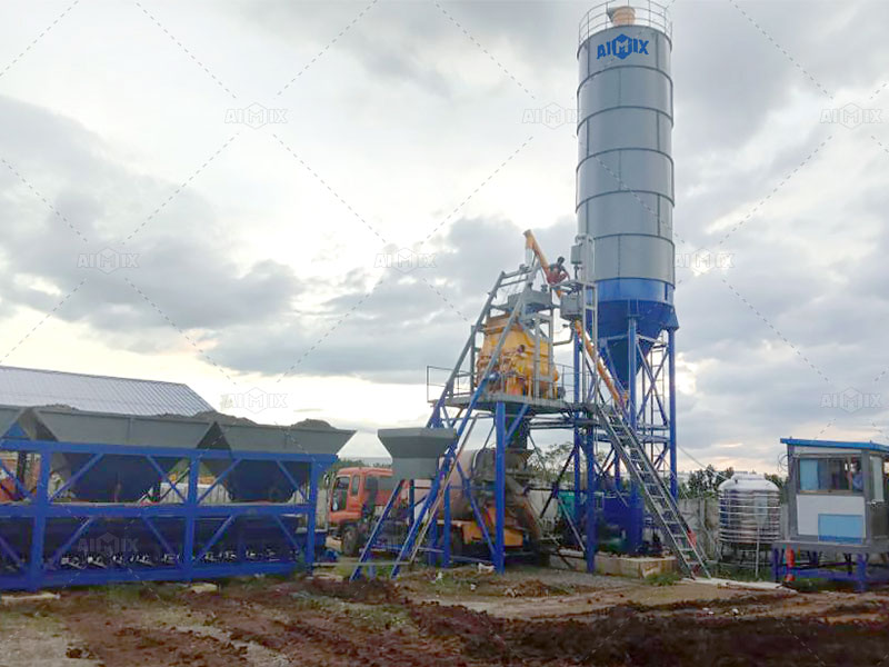 buy concrete batching plant hopper-type