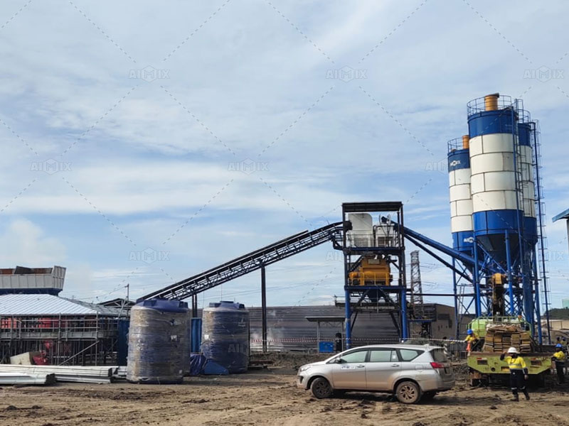 concrete batching plant sale belt-type