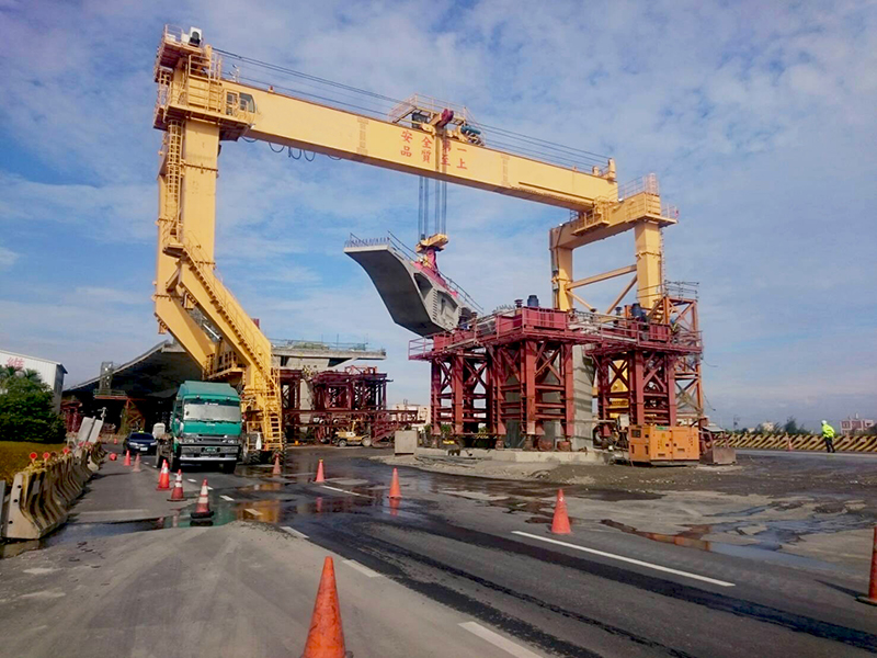 Crane in Bridge Construction