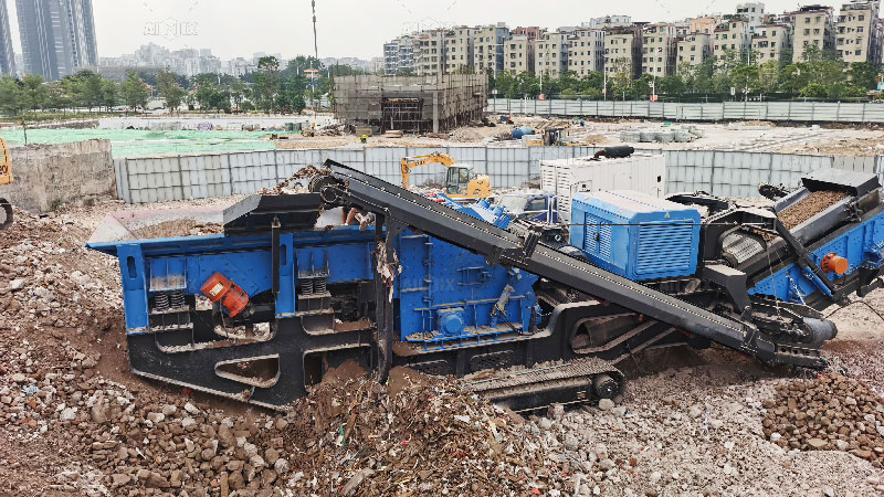 Construction Waste Mobile Crusher Plant
