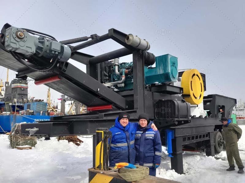 wheeled mobile crusher plants