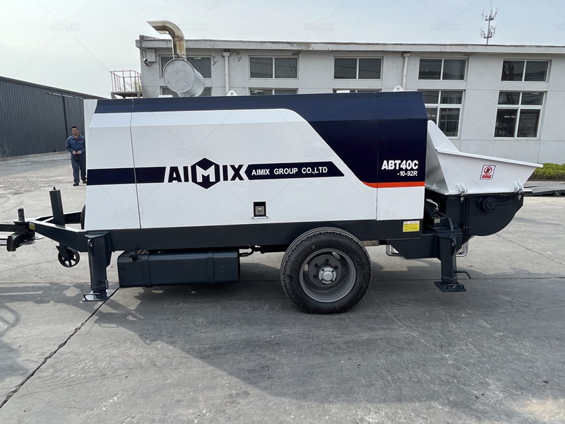 ABT40C concrete trailer pump in Aimix factory