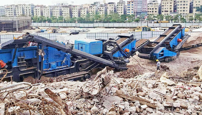 Crawler Mobile Impact Crushing Plant for Construction Waste
