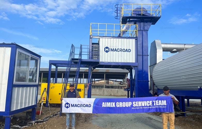 Mobile Asphalt Mixing Plant with Drum Mixer in Ecuador dor Road Construction